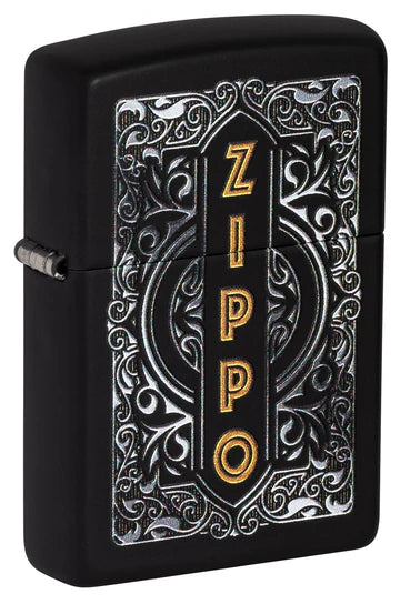 Zippo Design Black Matte Colour Image