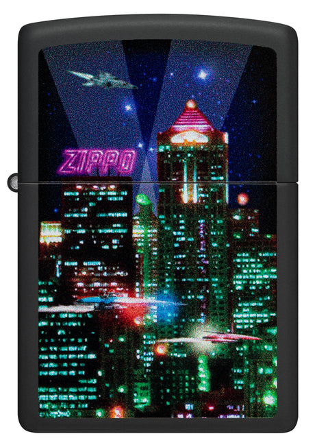 Zippo Cyber City Black Matte - 98506