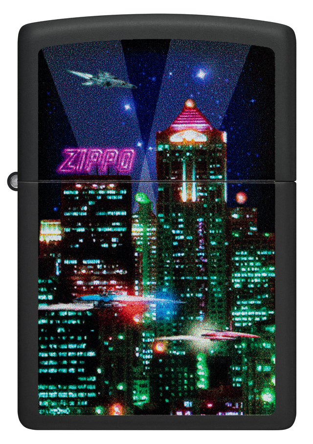 Zippo Cyber City Black Matte - 98506