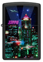 Zippo Cyber City Black Matte - 98506