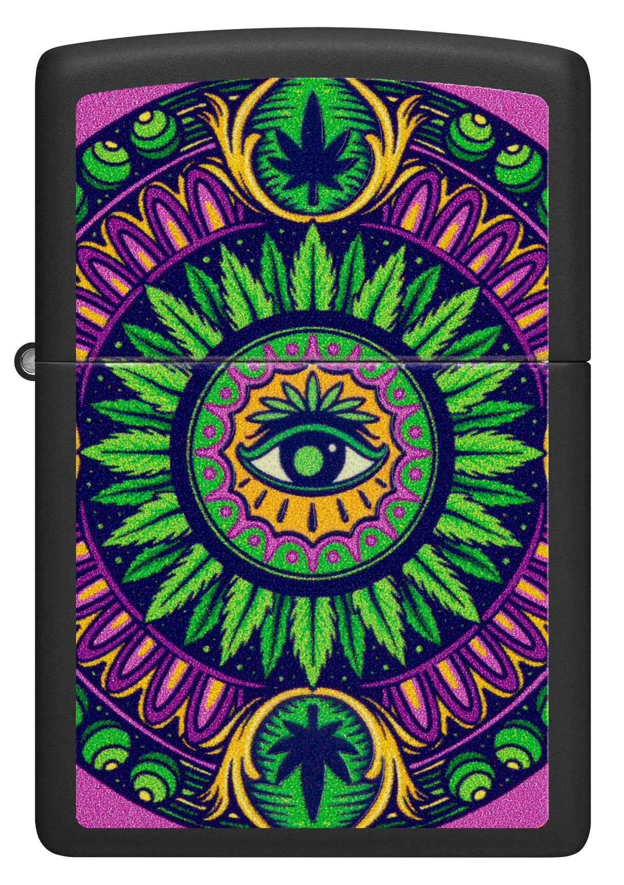 Zippo Cannabis Pattern Black Light - 98583
