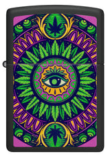 Zippo Cannabis Pattern Black Light - 98583