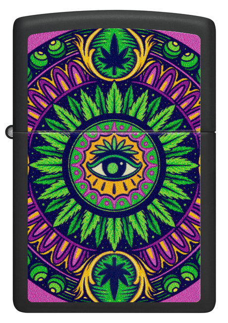 Zippo Cannabis Pattern Black Light - 98583
