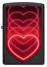 Zippo Hearts Black Light Design - 98593