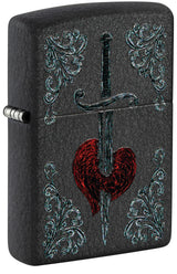 Zippo Heart Dagger Tattoo Design - 98617