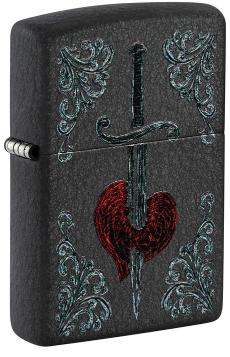 Zippo Heart Dagger Tattoo Design - 98617