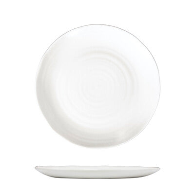 White Organic Coupe Plate -164mm (Sets of 12)