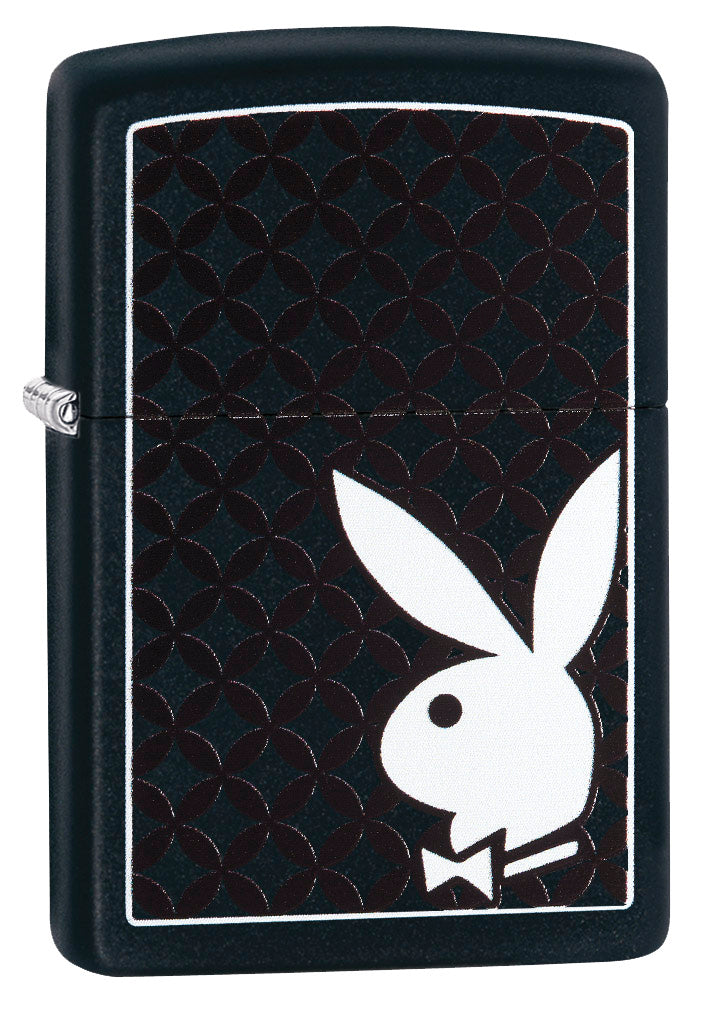 Zippo Black Matte White Playboy - 99186