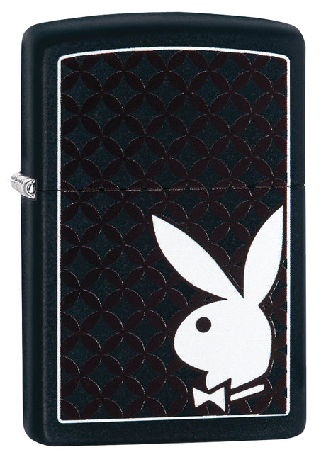Zippo Black Matte White Playboy - 99186