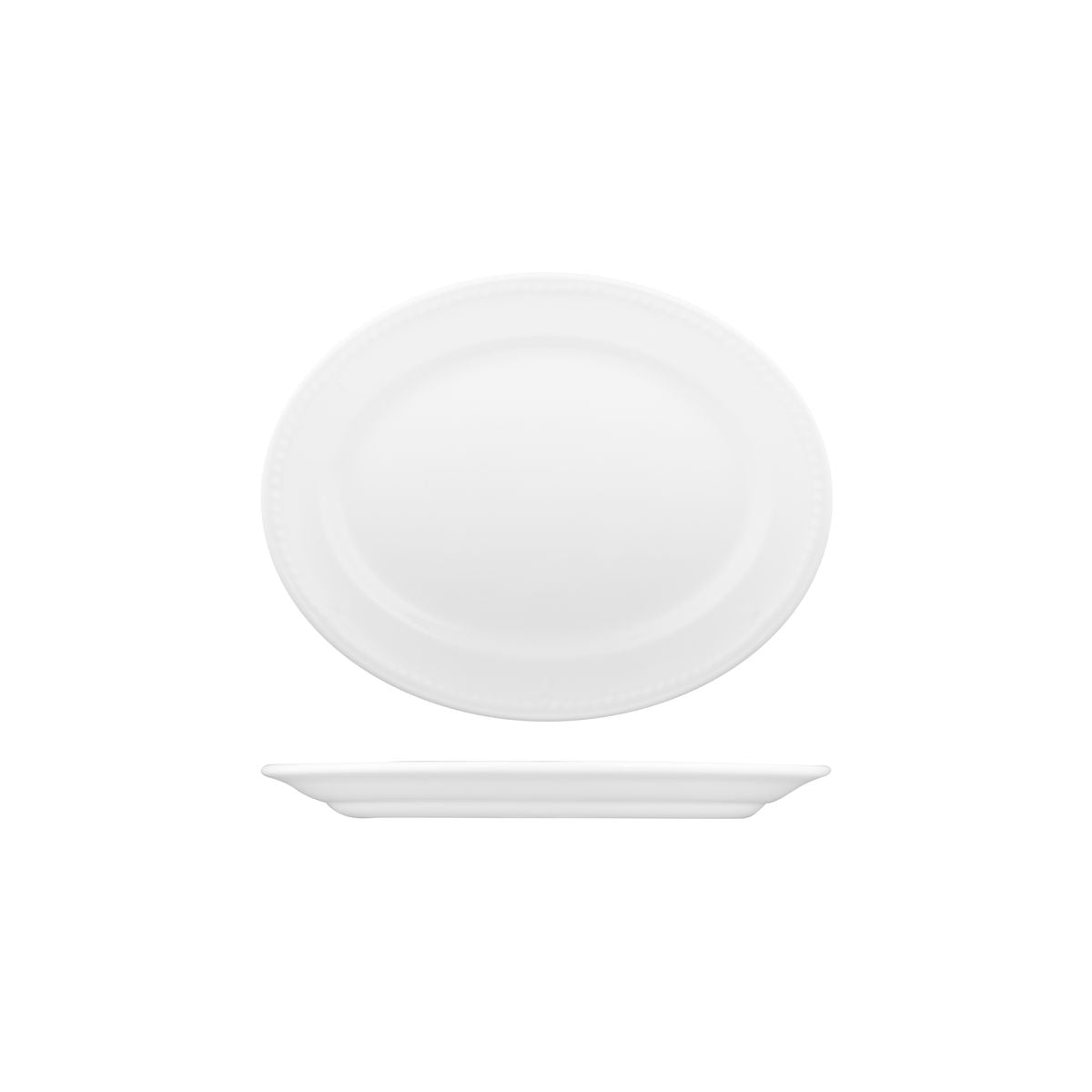 Oval Wide Rim Plate-203Mm