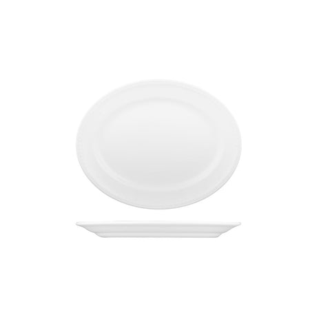 Oval Wide Rim Plate-203Mm