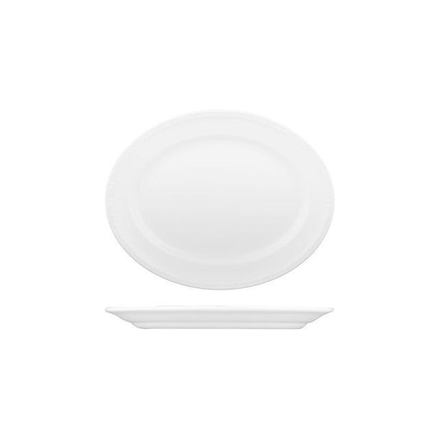 Oval Wide Rim Plate-203Mm
