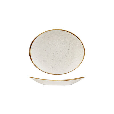 Churchill Stonecast Oval Coupe Plate -182mm (Set of 12)