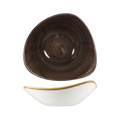 Patina Iron Black Triangular Bowl -253mm (Set of 12)