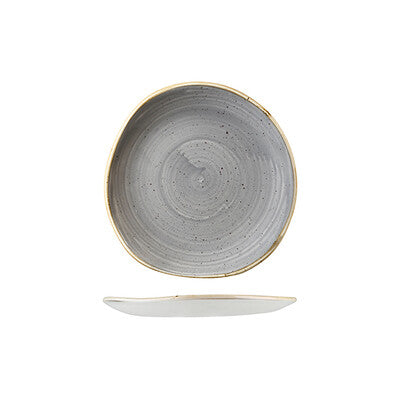 Stonecast Trace Organic Round Plate -186mm (Set of 12) (Set of 12)