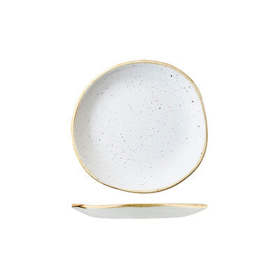 Stonecast Trace Organic Round Plate -186mm (Set of 12) (Set of 12)