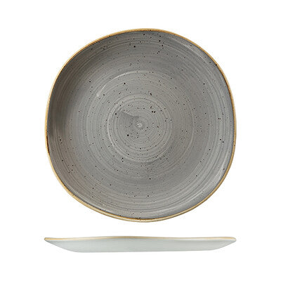 Stonecast Trace Organic Round Plate -186mm (Set of 12) (Set of 12)