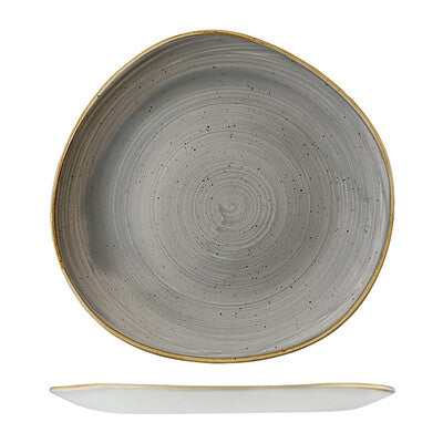 Stonecast Trace Organic Round Plate -186mm (Set of 12) (Set of 12)