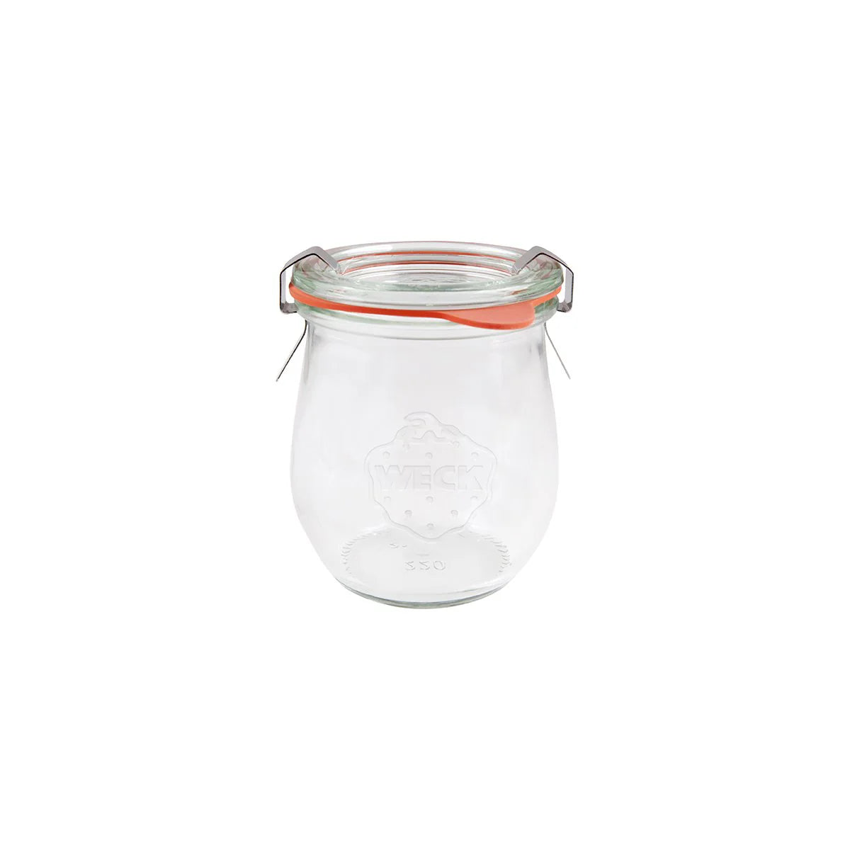 Complete Weck Tulip Glass Jar W/Lid & Seal 220Ml 70x80mm (762)