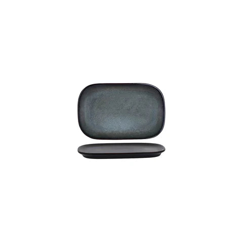 Tablekraft Artistica Rect Coupe Plate Pewter (Sold in sets of 12)