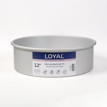 CT4R12 - LOYAL Elite Anodised Cake Tin Deep Round (12")