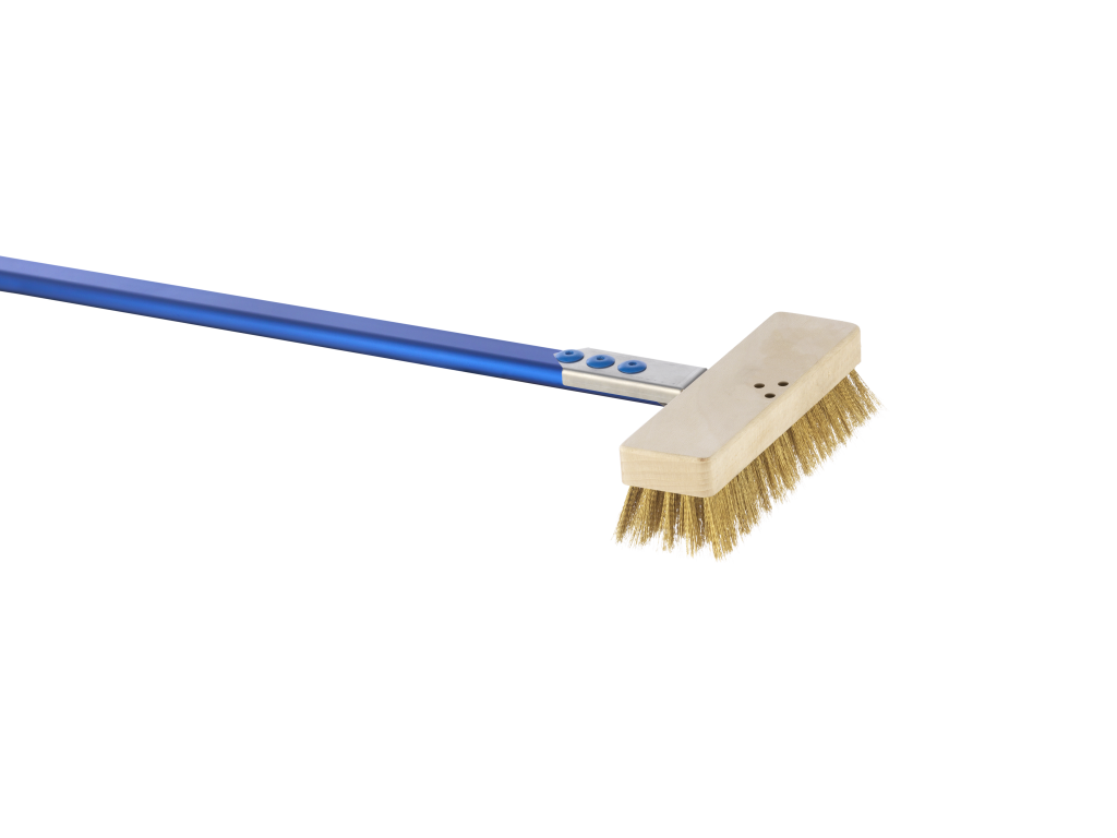 Euroquip Azzurra Low Profile Rectangular Brass Bristle Brush