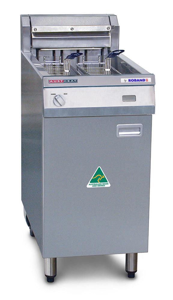 Roband Austheat AF812 Freestanding Electric Fryer - 2 Basket