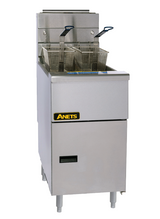 Anets AGG14T Goldenfry Split Spot Gas Tube Fryer 2x 9-11 Liters Tube Fryer Deep Fryers