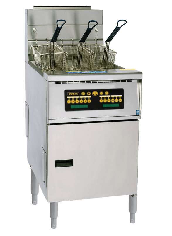 Anets AGP60WC Platinum Series Gas Fryer with Computer Control 25-30 Liters Tube Fryer Deep Fryers