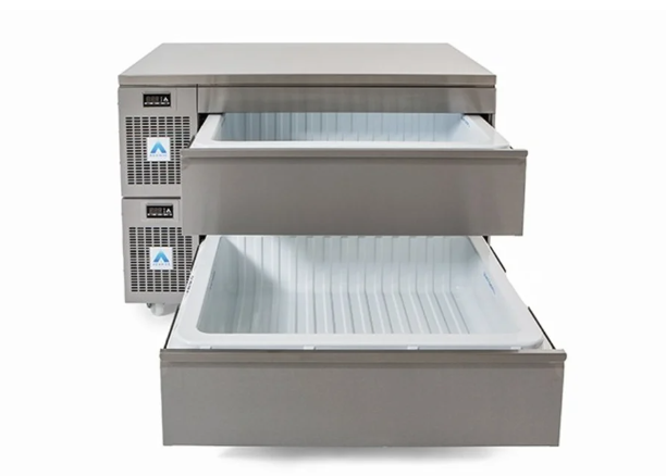 Adande VNS2.CW Combination Standard/Slimline Dual erature Drawers Standard Castor (adjustable) / Solid Work Top
