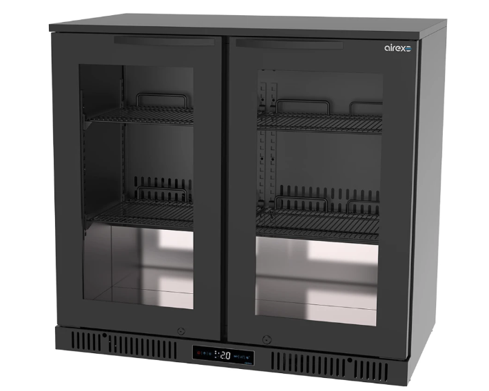 Airex AXR.MEBBC.2D 2 Door Refrigerated Back Bar 196L Back Bar Fridge