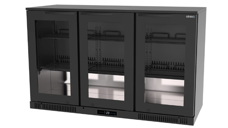 Airex AXR.MEBBC.3D 3 Door Refrigerated Back Bar 304L Back Bar Fridge