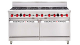 American Range AAR.10B 60" Gas Oven Range 10x Burner Top Gas Oven