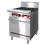 American Range AAR.4B 24" Gas Oven Range 4x Burner Top Gas Oven