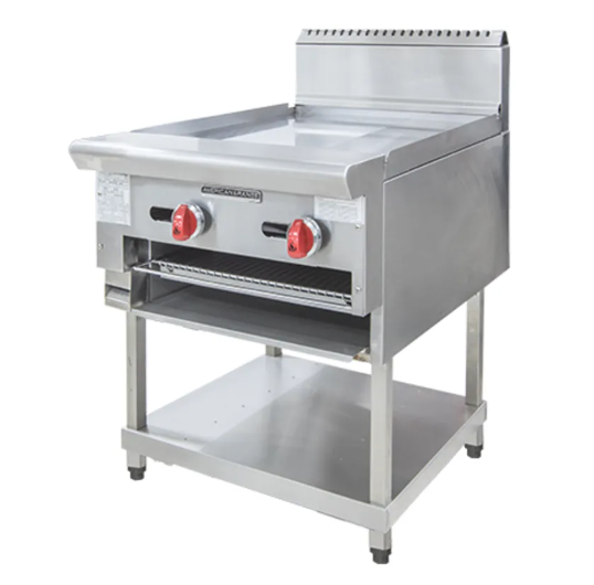 American Range AARG.24 609mm Wide Stainless Steel Combination Griddle & Salamander