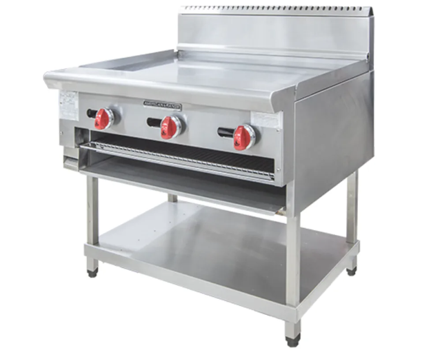 American Range AARG.36 914mm Wide Stainless Steel Combination Griddle & Salamander