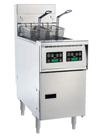 Anets AGP55TD Platinum Series Split Pot Gas Fryer with Digital Control 2x 9-11 Liters Tube Fryer Deep Fryers