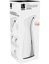 Otto Automatic Soap Dispenser 8.5 Oz 9x11x25cm in White/Grey