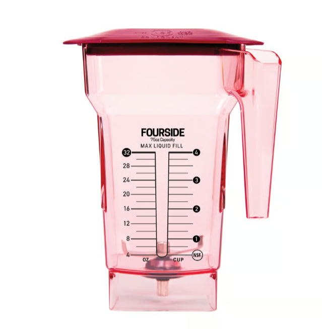 Blendtec Coloured FourSide Jar - Red with Hard Lid
