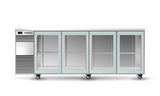 Skope BackBar 4 Glass Sliding Door Underbench Fridge 860L