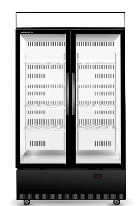 Skope BCE1200N | 2 Glass Door | Upright Display | Storage Fridge | Commercial Upright Fridge