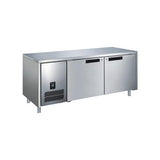 GLACIAN 2 Door Underbar – 760mm Deep Stainless Steel Doors