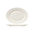 BHS6692083 - Bauscher Purity Oval Platter W/Rim Relief 330mm (Sold in sets of 6)