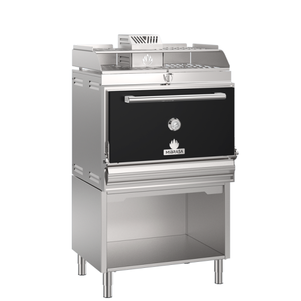 Mibrasa HMB-AB-75 Charcoal Oven With Cupboard- One Grill Shelf And Standard Accessories