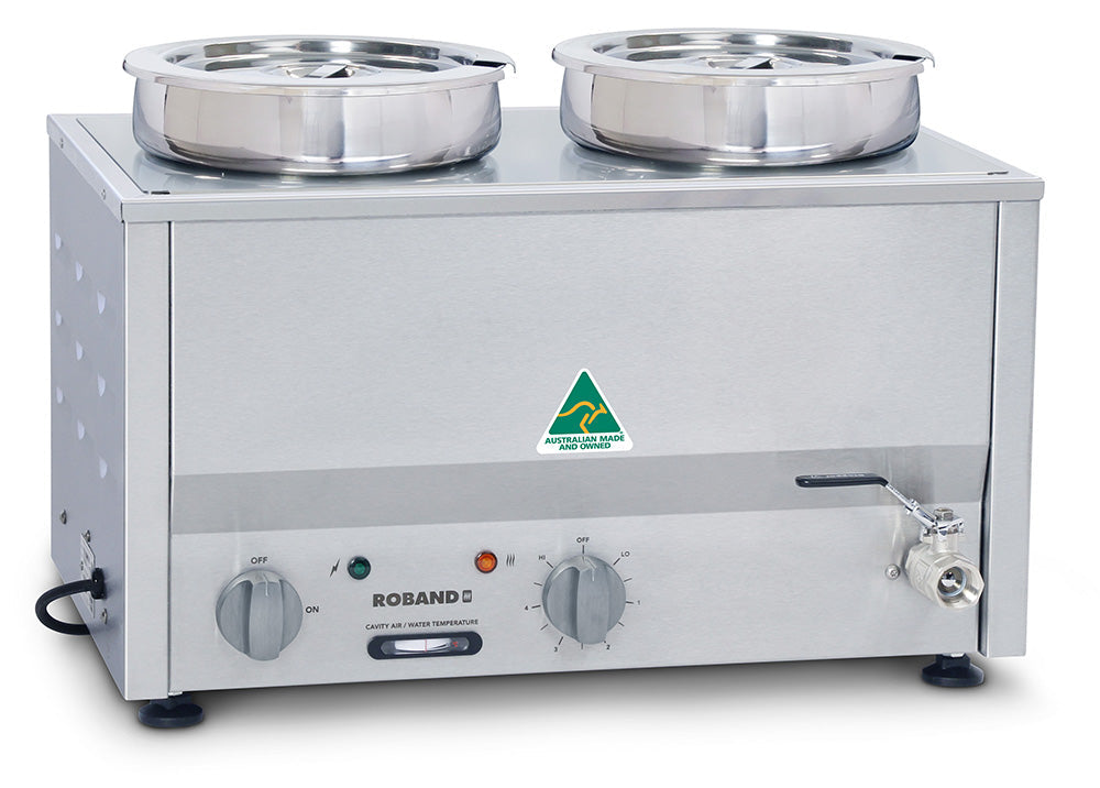 Roband BM2E Countertop Stainless Steel Bain Marie