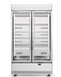 Skope BME1200N-AC | 2 Glass Door Display | Storage Fridge | with Lit Sign | Bottom Mount | Upright Fridge | Display Fridge | Commercial Upright Fridge