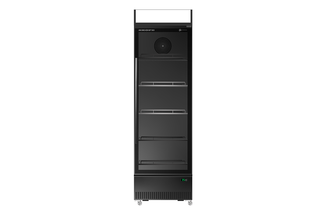 Skope ActiveCore Bottom Mount SlimLine 1 Door Upright Fridge 340L