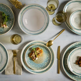 206305 - Bonna Rivus Ethnic Round Coupe Plate (Sold in set)