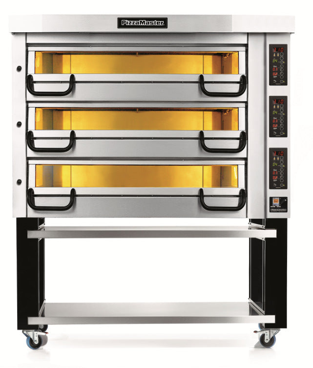 PizzaMaster PM 733ED Freestanding 3 Deck Commercial Pizza Oven 1480 x 905mm