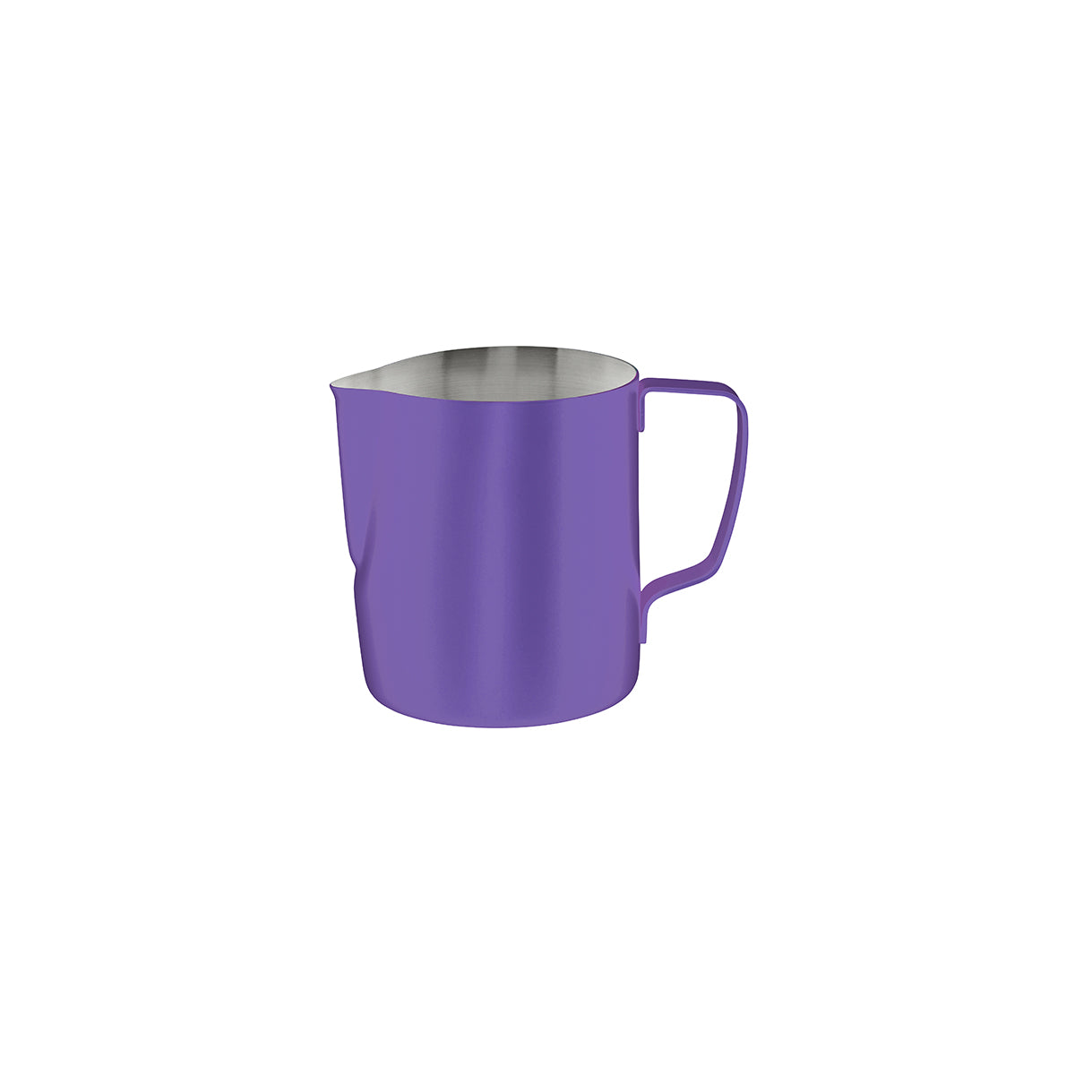 Brew Milk Frothing Jug Powder Coated Exterior Purple